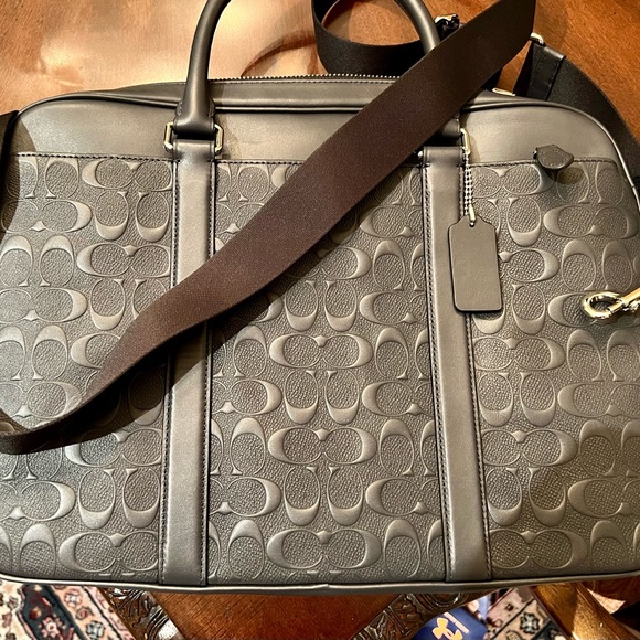 Brand new leather Coach messenger bag, laptop bag, or briefcase - Picture 1 of 16